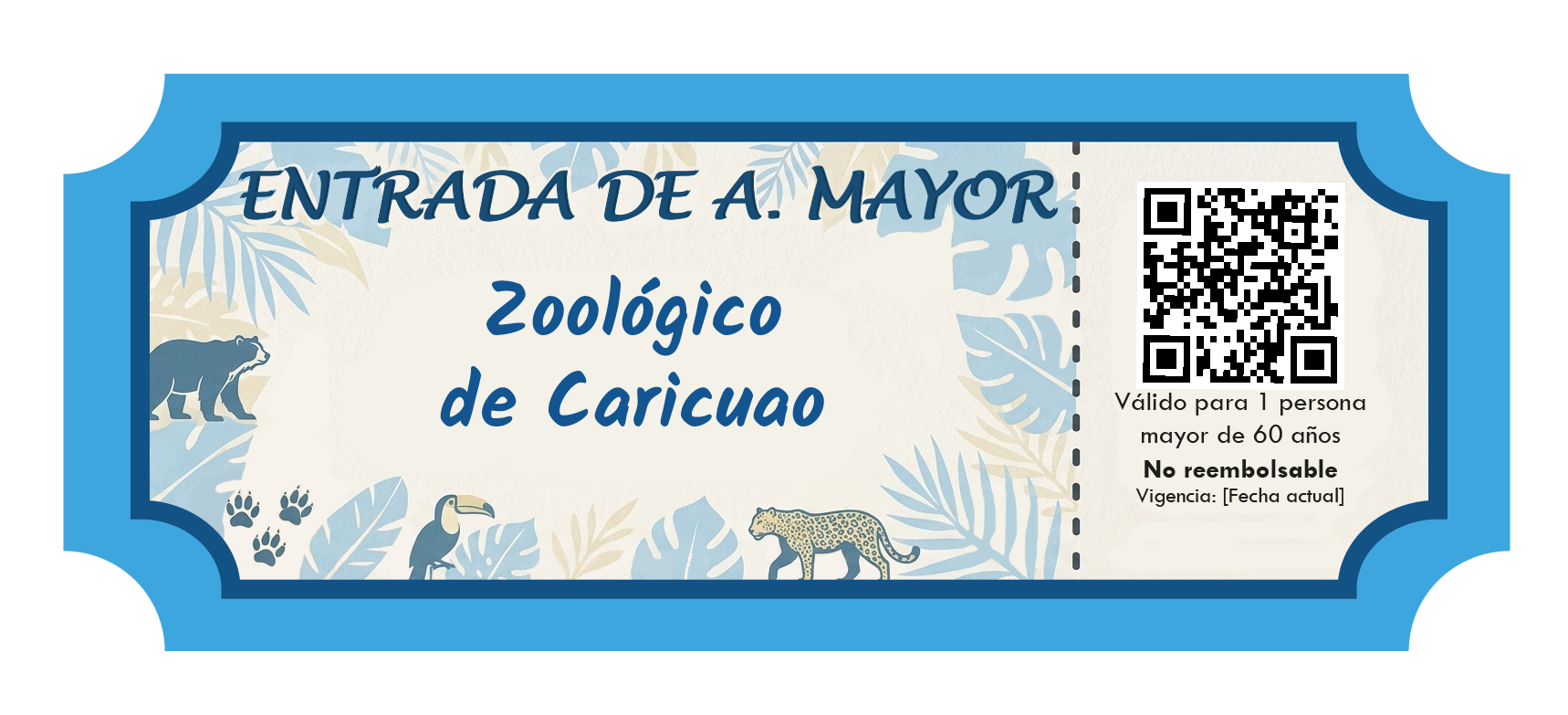 Entrada Ticket Adulto Mayor