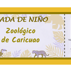 Entrada ticket Niño